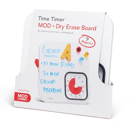 Time Timer MOD Timer + Magnetic Dry Erase Board TTM9B-DEB-W